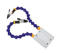 Helping Hands Soldadura, Soldadura Helping Hands ABS Brazo Flexible Base de Aleación de Aluminio Helping Hands Herramienta de Soldadura de Tercera Mano con Cubierta de Goma