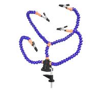 Helping Hands Soldering Station - 360 Degree Rotating PCB Holder Tool, Four Arms Adjustable Design, Durable Construction Build, Stable Base Support | Jewelry Hobby Workshop Accessories Kit, Crafts