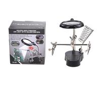 Helping Hands Soldering Station, Magnifier Stand, Adjustable Hand Practice Tools, for Welding,Model Building, with LED Light and Cocoligator Clips, Precision Repair Tool, for Hobbyists