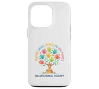 Helping Small Hands Do Big Things Occupational Therapy Hand Carcasa para iPhone 13 Pro