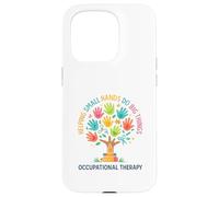 Helping Small Hands Do Big Things Occupational Therapy Hand Carcasa para iPhone 15 Pro