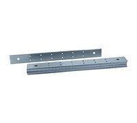 HELPMATE - 12 conectores planos de 30 x 300 mm - Conector de madera galvanizado y azul pasivado - Placa de conexión con excelente protección contra la corrosión, estable y duradera - Fácil montaje