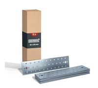 HELPMATE - 12 conectores planos de 60 x 240 mm - Conector de madera galvanizado y azul pasivado - Placa de conexión con excelente protección contra la corrosión, estable y duradera - Fácil montaje