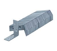 HELPMATE - 48 piezas de ángulo de silla 40 x 40 x 15 mm - Conector en ángulo galvanizado y azul pasivado - Ángulo de muebles con excelente protección contra la corrosión, estable y duradero - Fácil