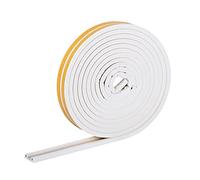 HELPMATE - Cinta de sellado autoadhesiva para ventanas y puertas - Burlete para aislar ranuras de 2,5 a 5 mm de ancho - Cinta de sellado 9 x 5,5 mm (Perfil P | 6 metros | Blanco)