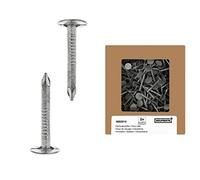 HELPMATE - Clavos de fieltro para techos de 2,0 x 20 mm galvanizados mecánicamente - 400 g Lápices de fieltro tipo B - Clavos DIN 1160 B - Clavos para techos ideales para tejados, lonas de plástico y