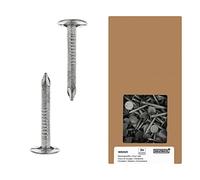 Helpmate - Clavos de fieltro para techos de 2,8 x 30 mm galvanizados mecánicamente - 1 kg de barras de fieltro tipo B - Clavos DIN 1160 B - Clavos para techo ideales para tejados, lonas de plástico y