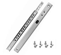 HELPMATE Nut - Riel para cajones (17 mm de longitud, 182 mm, 1 par, 2 unidades, incluye material de fijación)