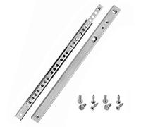 HELPMATE Nut - Riel para cajones (17 mm, longitud 246 mm, 1 par, 2 unidades, incluye material de fijación)