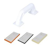 HELPMATE Set profesional para colocar baldosas y enlucir 3 en 1 con mango intercambiable