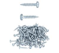 HELPMATE - Tornillos de conexión de madera galvanizados 4,0 x 20-100 unidades de tornillos universales con accionamiento PZ2 y rosca completa - Para fijación de herrajes a madera