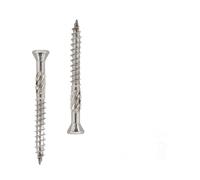 HELPMATE - Tornillos de cubierta de acero inoxidable A2-200 piezas de tornillos de cubierta + 1 broca T25 - Tornillos de cubierta para uso en exteriores (terrazas, cobertizos de jardín, construcciones