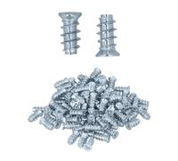 HELPMATE - Tornillos Euro - cabeza avellanada - 6,3 x 13 mm - 50 uds. | Galvanizados - cabeza PZ 3 y rosca completa - tornillos para muebles, para madera maciza y tableros derivados de la madera
