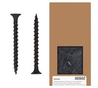 HELPMATE - Tornillos fosfatados para yeso cabeza de trompeta 3.9x45mm - Tirafondos universales negros set de 400 accionamiento Phillips PH2 & rosca gruesa - Para la fijación de placas de cartón yeso