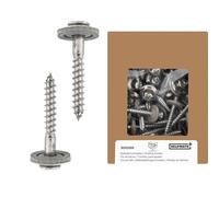 HELPMATE - Tornillos para chapa 4,5x25 mm - acero inoxidable A2 - 150 uds.