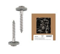 HELPMATE - Tornillos para chapa 4,5x45 mm - acero inoxidable A2 - 50 uds.