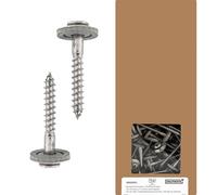 HELPMATE - Tornillos para chapa 4,5x65 mm - acero inoxidable A2 - 150 uds.