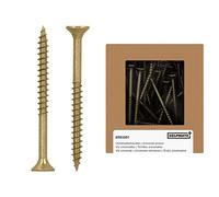 HELPMATE - Tornillos para madera - cabeza avellanada 5,0 x 60 mm - 100 uds.