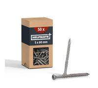 HELPMATE - Tornillos para tarimas 5x60mm - acero inoxidable A2 - 50 uds.