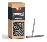 HELPMATE - Tornillos para tarimas 5x60mm - acero inoxidable A2 - 500 uds.