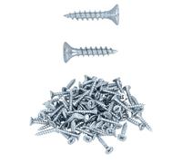 HELPMATE - Tornillos para uniones de madera 4,0x20 mm galvanizado galvanicamente - 100 piezas tornillos universales con cabeza avellanada, accionamiento PZ2 y rosca completa