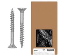 HELPMATE - Tornillos universales de cabeza avellanada 3,5 x 30 mm, acero inoxidable A2-800 tornillos para madera con accionamiento en T y rosca parcial - Tornillos para aglomerado para interiores y