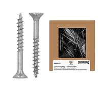 HELPMATE - Tornillos universales de cabeza avellanada 3,5x30 acero inoxidable A2-400 tornillos para madera con cabeza T y rosca parcial