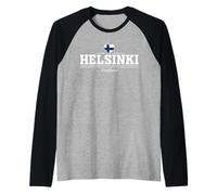 Helsinki Finland Camiseta Manga Raglan