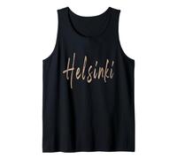 Helsinki Finlandia Diseño Elegante Vintage Camiseta sin Mangas
