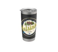 Helsinki Recuerdo vintage capital los alces de Finlandia Vaso térmico de acero inoxidable de doble pared