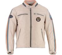 Helstons Ace 10Ans Chaqueta de cuero de motocicleta, beige, Talla S