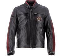 Helstons Ace 10Ans Chaqueta de cuero de motocicleta, negro, Talla S