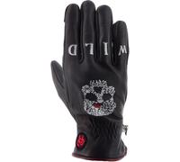 Helstons Bonnie Guantes de moto para mujer de verano, negro, tamaño S M