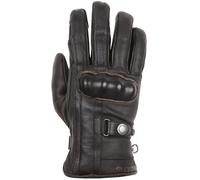 Helstons Burton Guantes de moto, Negro/Chocolate, Talla 12