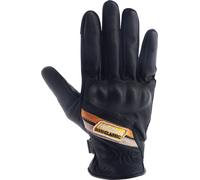 Helstons Cars Air Guantes de moto, negro-oro, tamaño L para Hombres