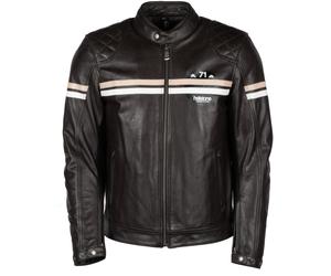 Helstons Chevy Buffalo Chaqueta de cuero para motocicleta, marrón, tamaño S para Hombres
