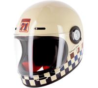 Helstons Course Full Face Carbon Casco, beige, Talla XS (53/54)