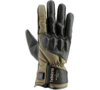 Helstons Curtis Guantes de moto calefactables, negro-verde-marrón-beige, tamaño 4XL para Hombres