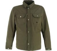 Helstons Detroit Camisa de moto, verde-marrón, tamaño S para Hombres