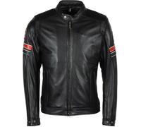 Helstons Elron Chaqueta de cuero para motocicleta, negro, tamaño L para Hombres