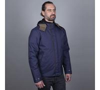 Helstons Flame chaqueta textil impermeable para motocicletas, Azul, Talla S