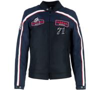 Helstons Formula Sport chaqueta textil impermeable para motocicletas, negro-azul, tamaño 3XL para Hombres