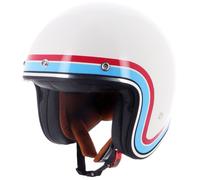 Helstons Freedom Casco Jet, blanco-rojo-azul, tamaño S para Hombres