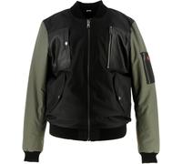 Helstons H-Bomb Chaqueta Textil Moto, negro-verde, tamaño 3XL para Hombres