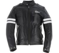 Helstons Jake Speed Chaqueta de cuero de motocicleta, negro, tamaño S para Hombres