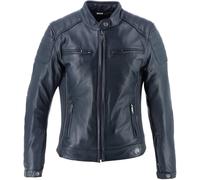 Helstons Jody Chaqueta de cuero para moto para mujer, Azul, Talla S