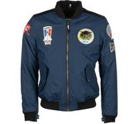 Helstons Lynx Chaqueta textil para motocicleta, Azul, Talla S