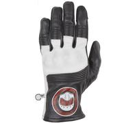 Helstons Piste Guantes de moto de verano, Negro/Blanco, Talla 11