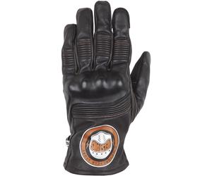 Helstons Piste Guantes de moto de verano, negro-marrón, tamaño 3XL para Hombres