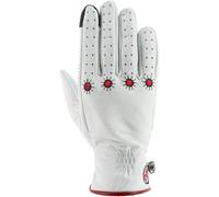 Helstons Shine Guantes de moto para mujer de verano, blanco, tamaño S